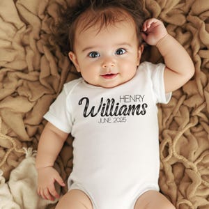 Custom Baby Bodysuits, Personalized Name Bodysuits, Future Arrival Bodysuit, Newborn Bodysuits, Made From Auntie Bodysuit, Baby Shower Gift