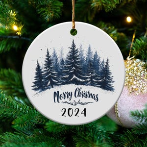 Custom Christmas Keepsake 2024, Merry Christmas Ornament, Personalized Holiday Decoration, Unique Christmas Gift, Tree Ornament
