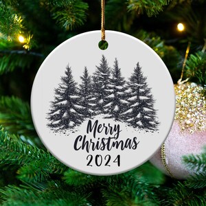 Custom Christmas Keepsake 2024, Personalized Christmas Ornament 2024, Family Holiday Decoration, Unique Xmas Gift, Merry Christmas Ornament