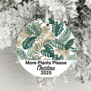 Blumenornamente, Kundenspezifische Pflanzenverzierung, personalisierte Verzierungen, Tropische Blätter-Dekor, botanische Verzierungen, Feiertagsverzierungen 2025