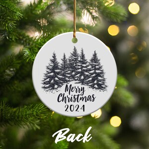 Custom Christmas Keepsake 2024, Personalized Christmas Ornament 2024, Family Holiday Decoration, Unique Xmas Gift, Merry Christmas Ornament