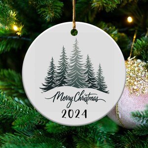 Custom Christmas Keepsake 2024, Merry Christmas Ornament, Personalized Holiday Decoration, Unique Xmas Gift, Christmas Tree