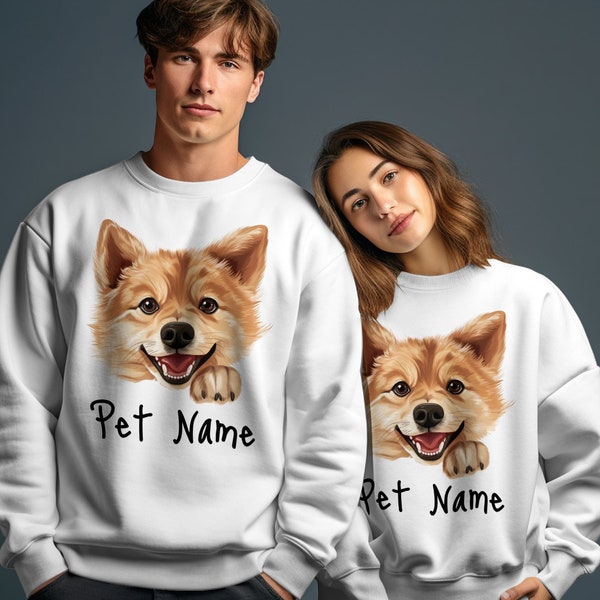 Smiling Shiba Inu Custom Finnish Spitz Dog T-Shirt, Hoodie, Sweater - Pet Lover Apparel, Cute Dog Face Unisex Clothing, Gift for Dog Owners