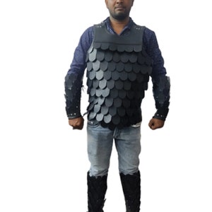Leather Scale Armor Medieval Leather Armor Leather Scale - Etsy