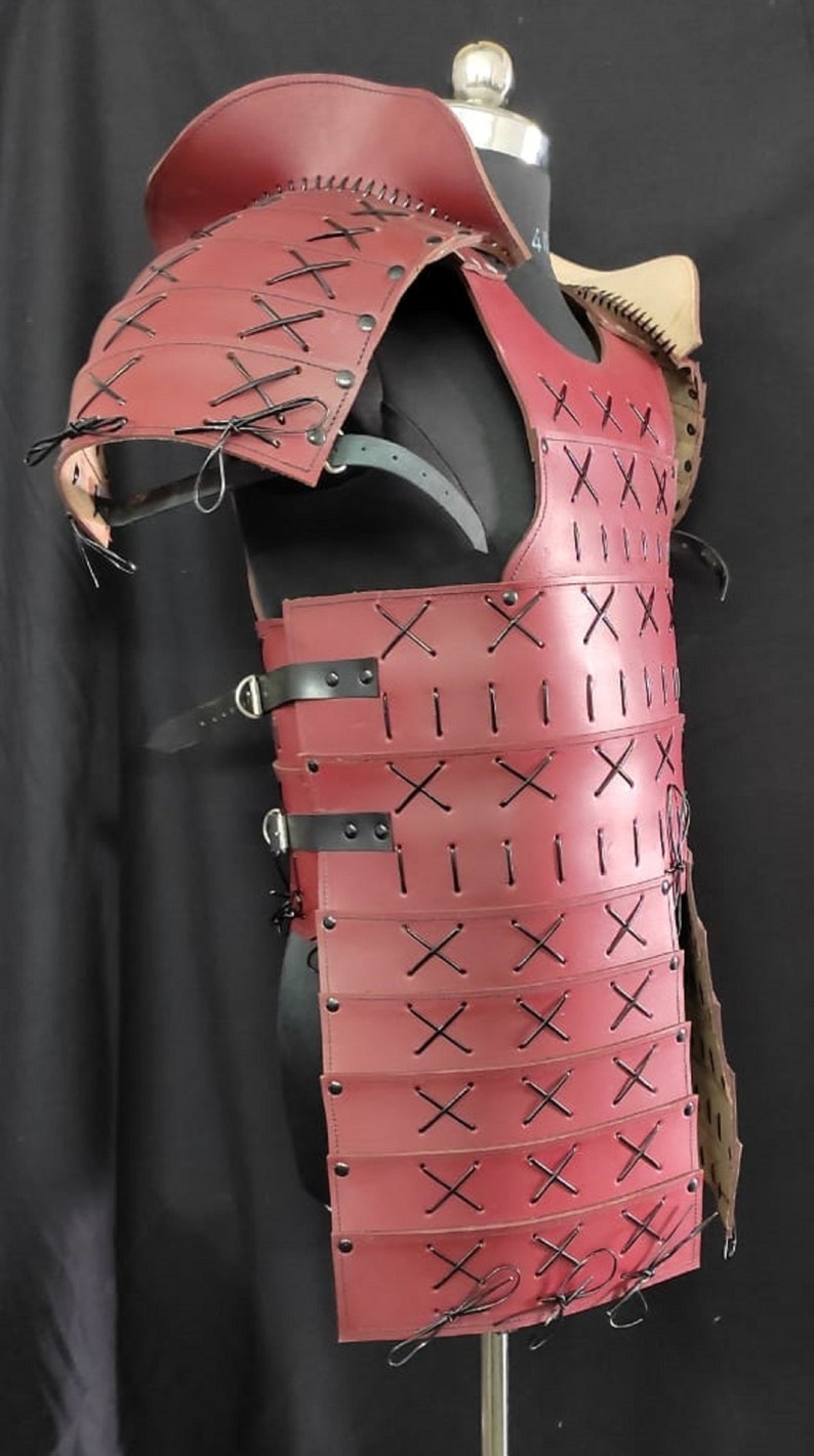 Samurai Leather Armour Set LARP Leather Armour Costume Etsy