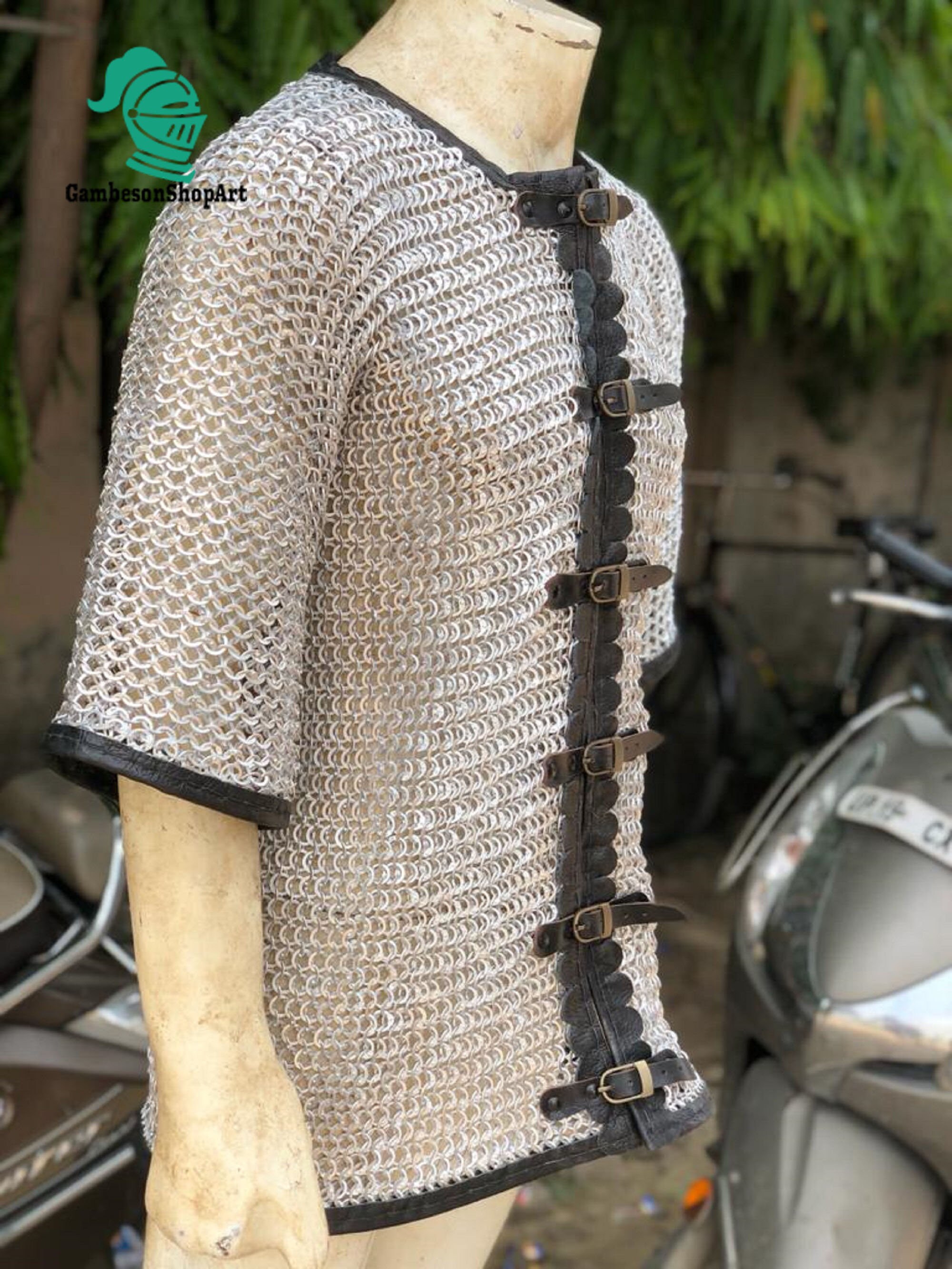 Chainmail shirt 10 mm chainmail shirt front open aluminum Etsy