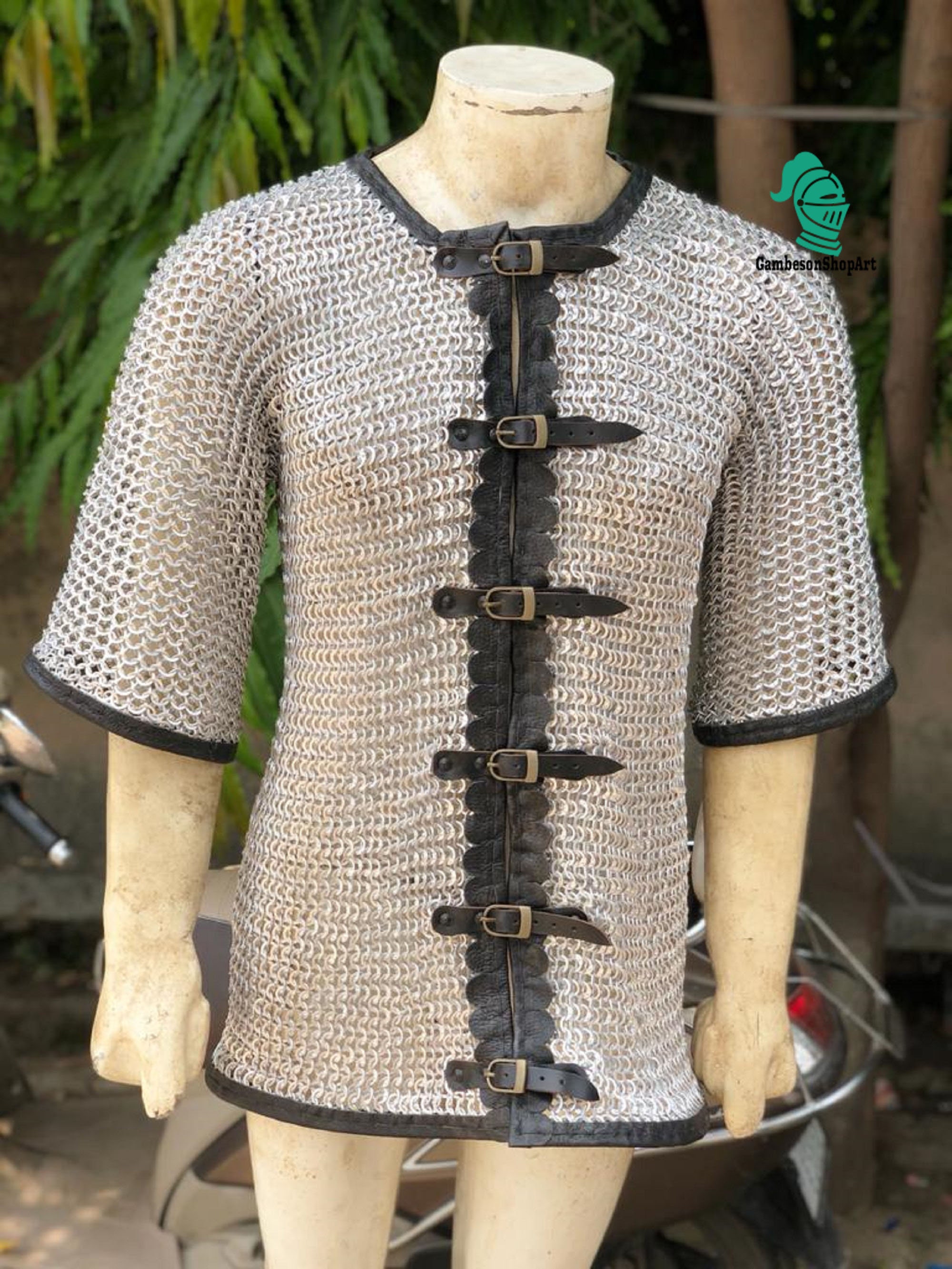 Chainmail shirt 10 mm chainmail shirt front open aluminum Etsy