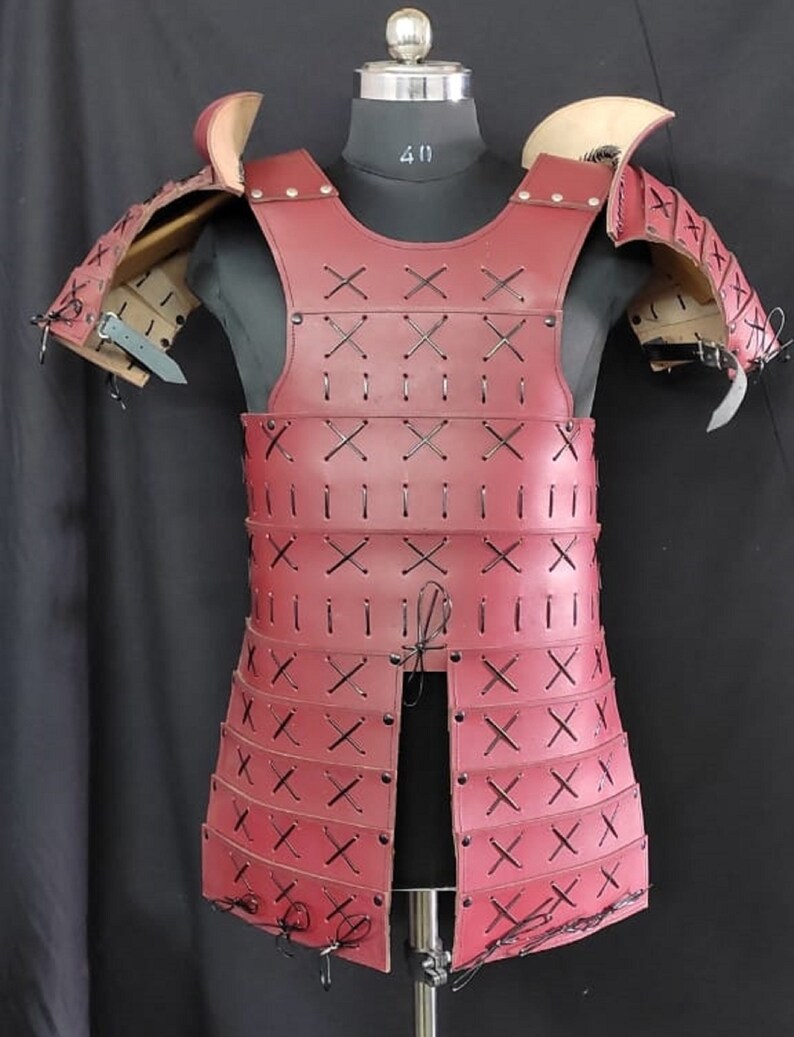 Samurai Leather Armour Set LARP Leather Armour Costume Etsy