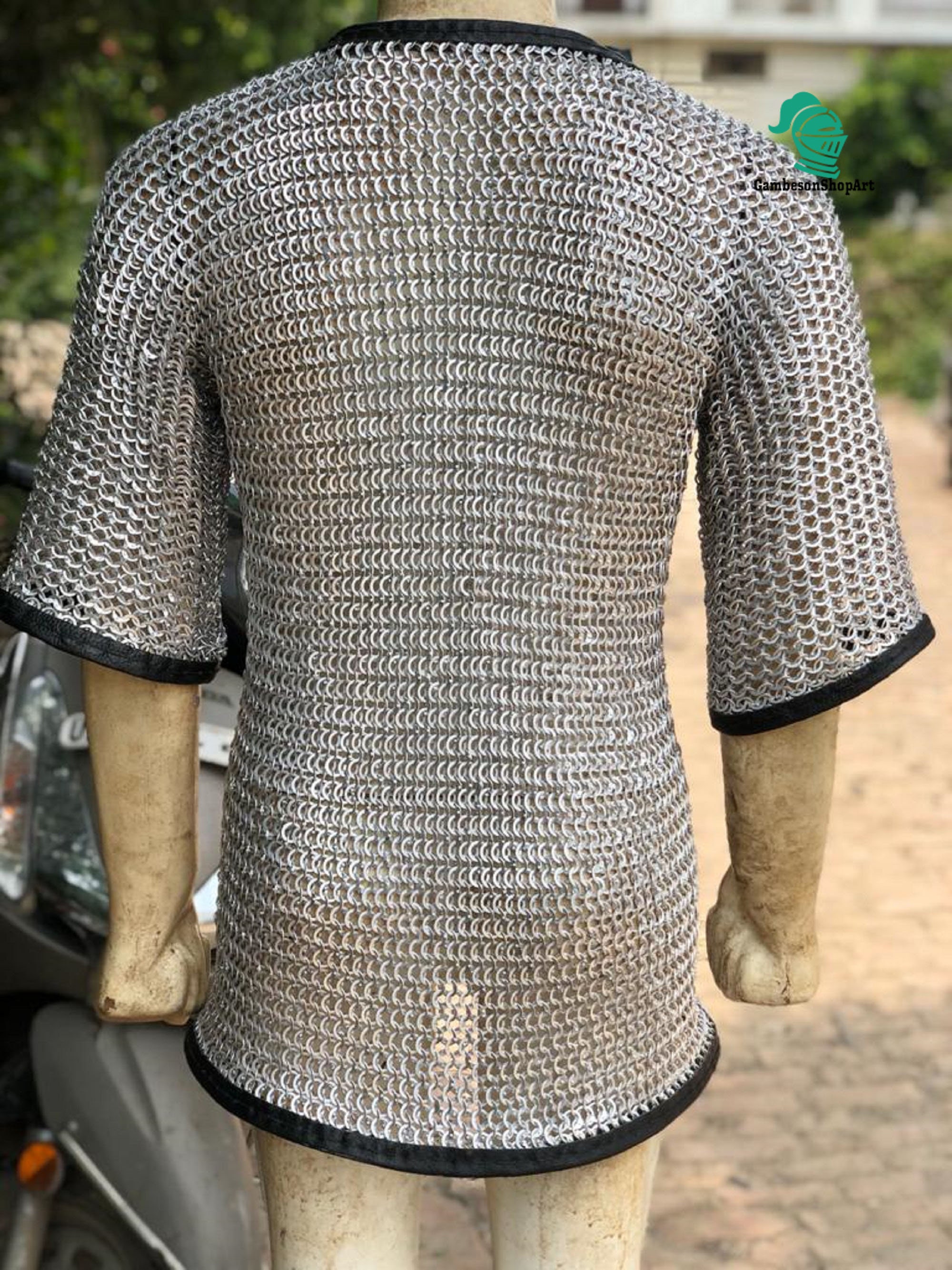 Chainmail shirt 10 mm chainmail shirt front open aluminum Etsy