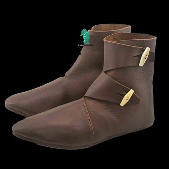 Bota romana Botas de doble palanca zapatos medievales