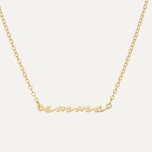 Handschriftketting • Ketting met scriptnaam • Signatuurketting • Sierlijke naamketting • Gouden naamketting • Sierlijke naamketting