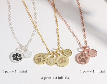 Etsy paw print necklace outlet