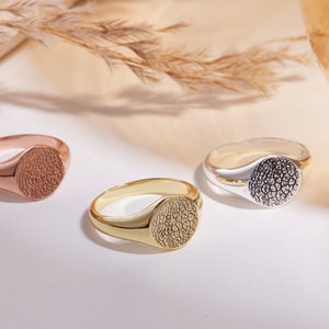 Nose Print Rings Signet Ring Custom Signet Ring Custom Pet Ring Cat paw Ring Personalized Gift Pet Paw Nose Print Engraving