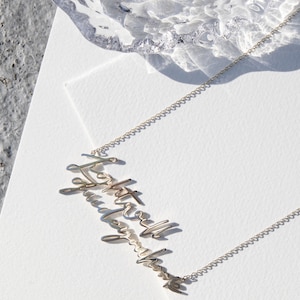 Custom silver necklace hot sale