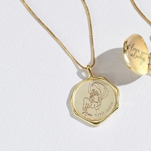 Regalo conmemorativo • Recuerdo de aborto espontáneo • Regalo de mortinato • Regalo del Día de la Madre • Collar de bebé ángel • Regalo de condolencias • Collar conmemorativo