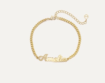 Personalized Name Bracelet • Dainty Layering Bracelet • Custom Name Jewelry • Perfect Gift for Mom