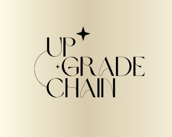 Non Refundable Upgrade Chain • This is an add-on on top of another necklace or bracelet order •  Not a physical item
