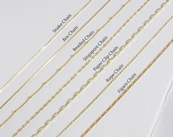 Niet-restitueerbare upgradeketting • Boxketting • Slangenketting • Gelaagde ketting • Dagelijkse ketting