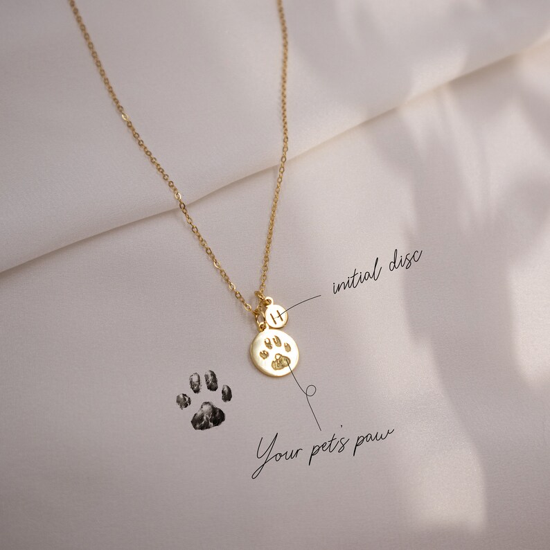 Paw Print Necklace • Your Actual Pet Paw Print Necklace • Custom Pet Necklace • Dog Paw Necklace • Cat paw necklace • Personalized dog paw 