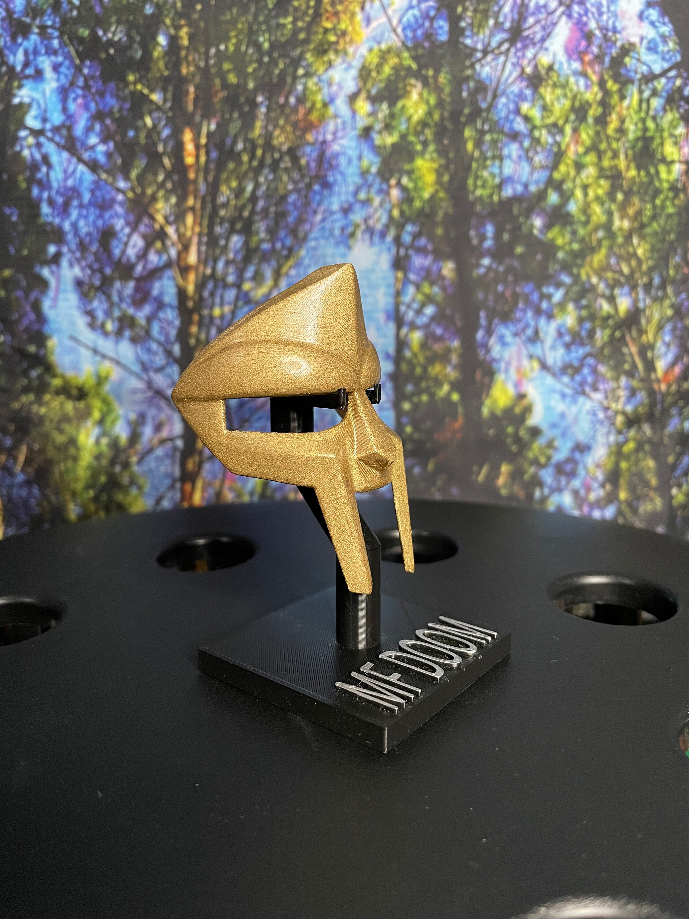 MF DOOM mask custom stand Multiple Sizes Etsy