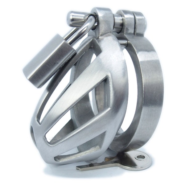 BON4Micro Very Small Male Chastity Cage in Stainless Steel Extra Small Male Chastity Device XSmall Cock Cage