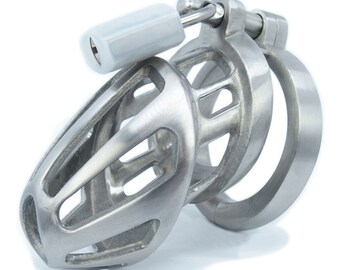 BON4M hoge kwaliteit kuisheid kooi in roestvrij staal BON4M serie kleine - middelgrote roestvrij stalen hanen kooi mannelijke kuisheid pakket