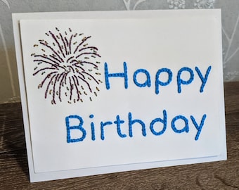 Happy Birthday Hand Embroidery Pattern, great for beginners!