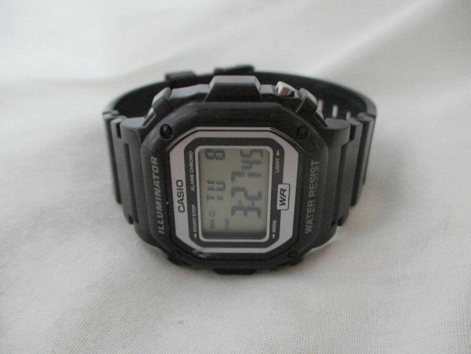 Casio Illuminator Digital Watch Black Water Resistant WORKING | Etsy