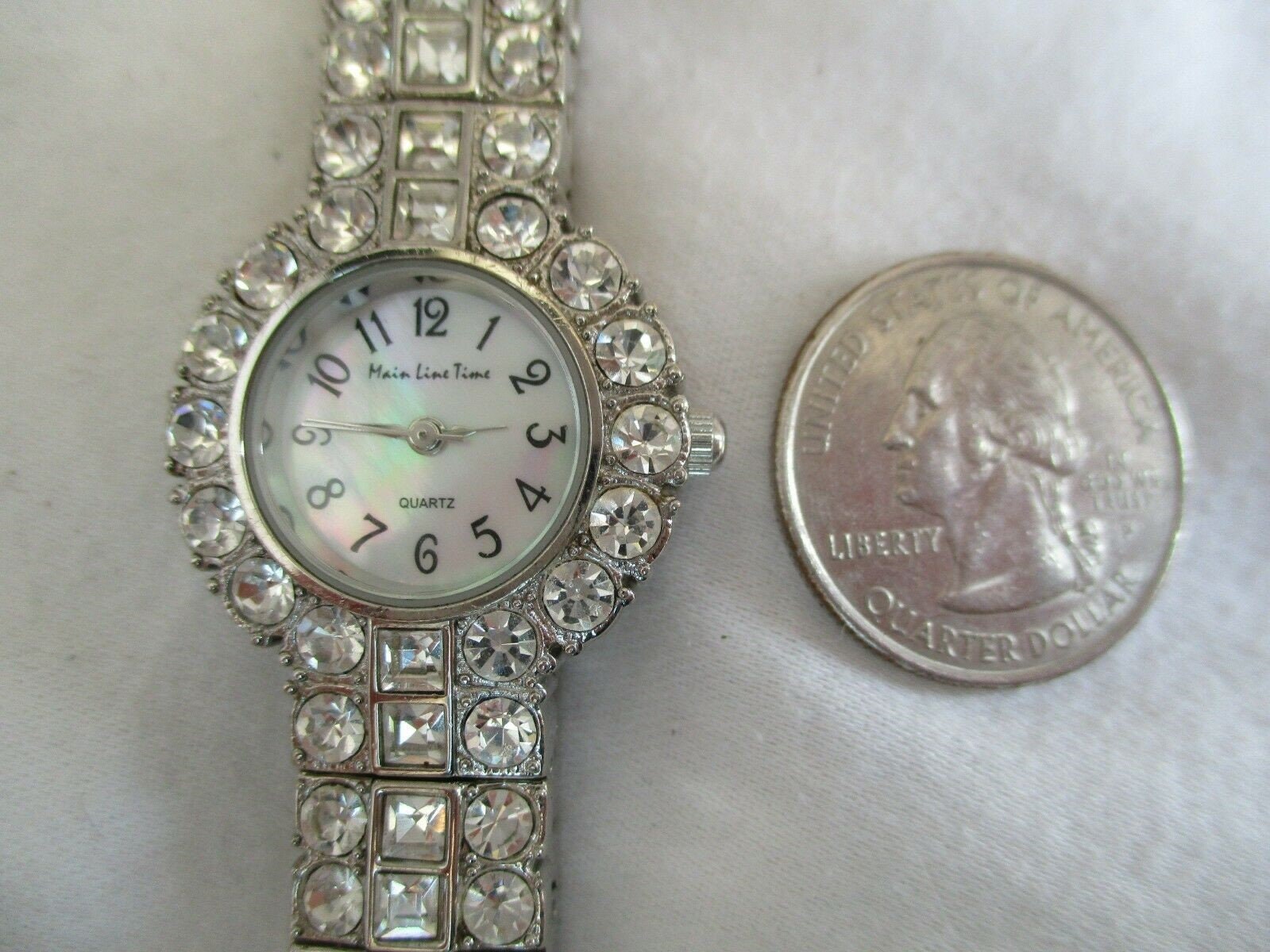 Main Line Time Watch Silver Tone Sparkly Band Round Mother Of Etsy main-line-time-watch-silver-tone-sparkly-band-round-mother-of-etsy