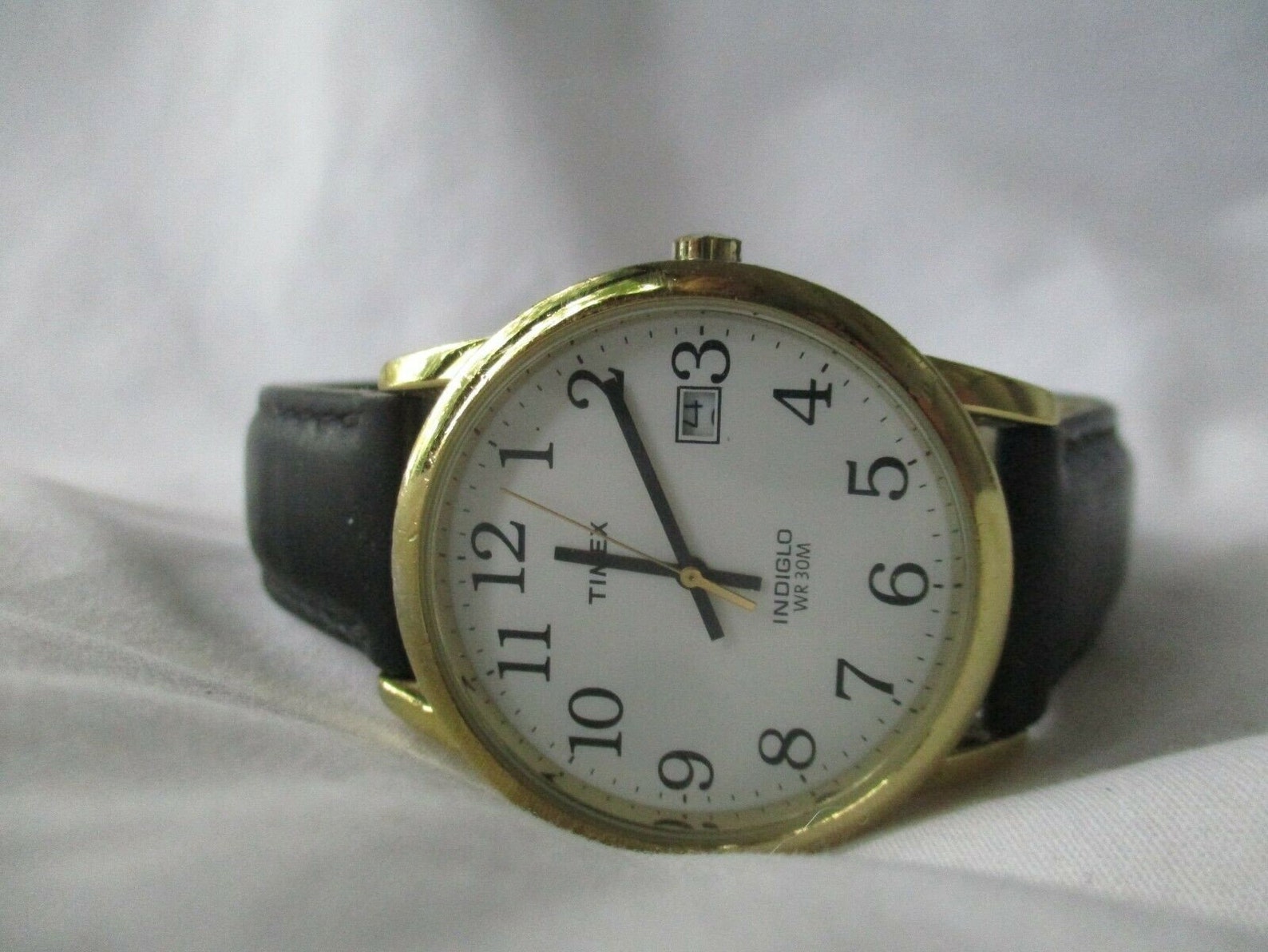 Timex Big Face Watch Date Indiglo WR 30M WORKING Etsy