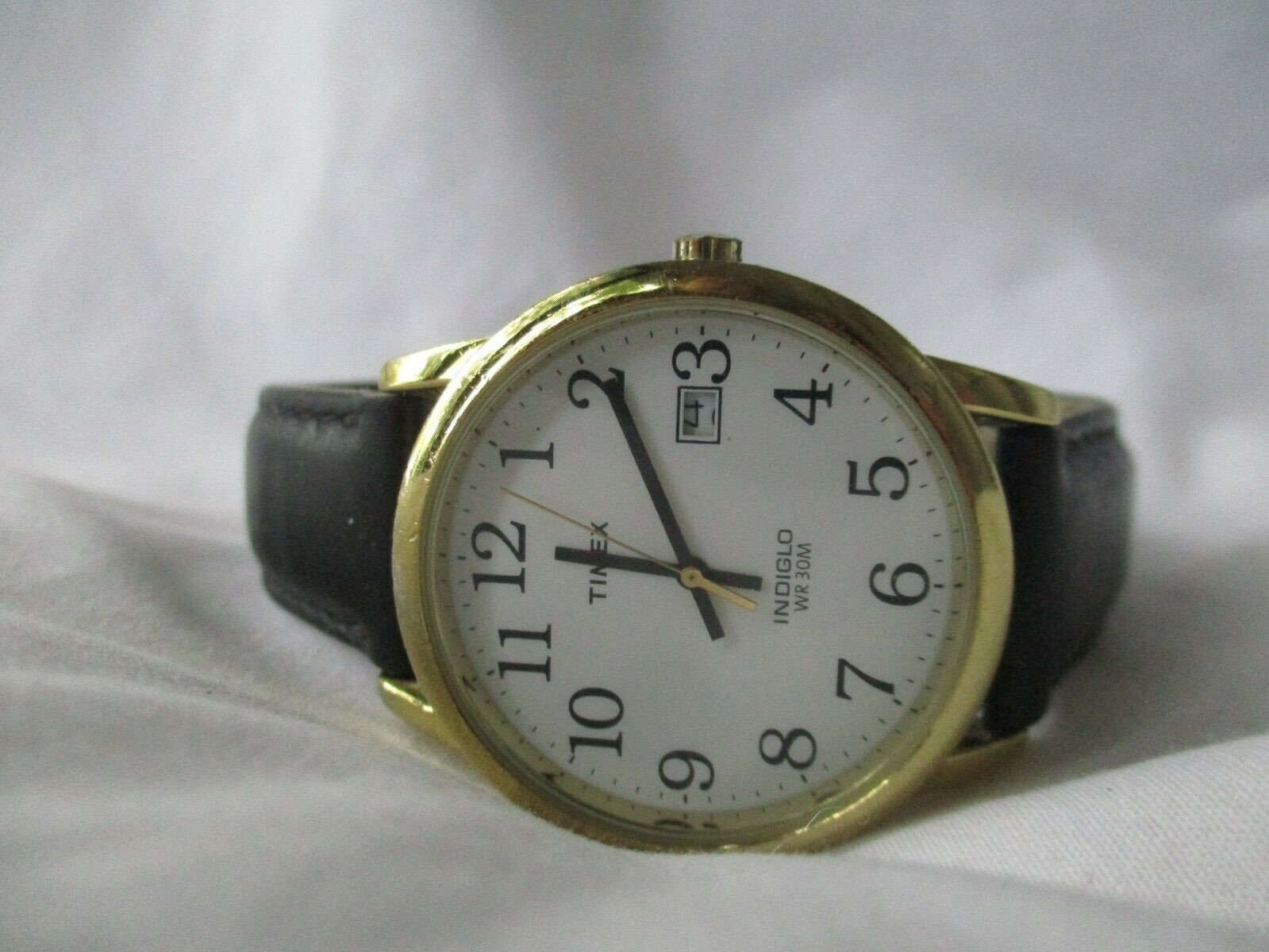 Timex Big Face Watch Date Indiglo WR 30M WORKING Etsy