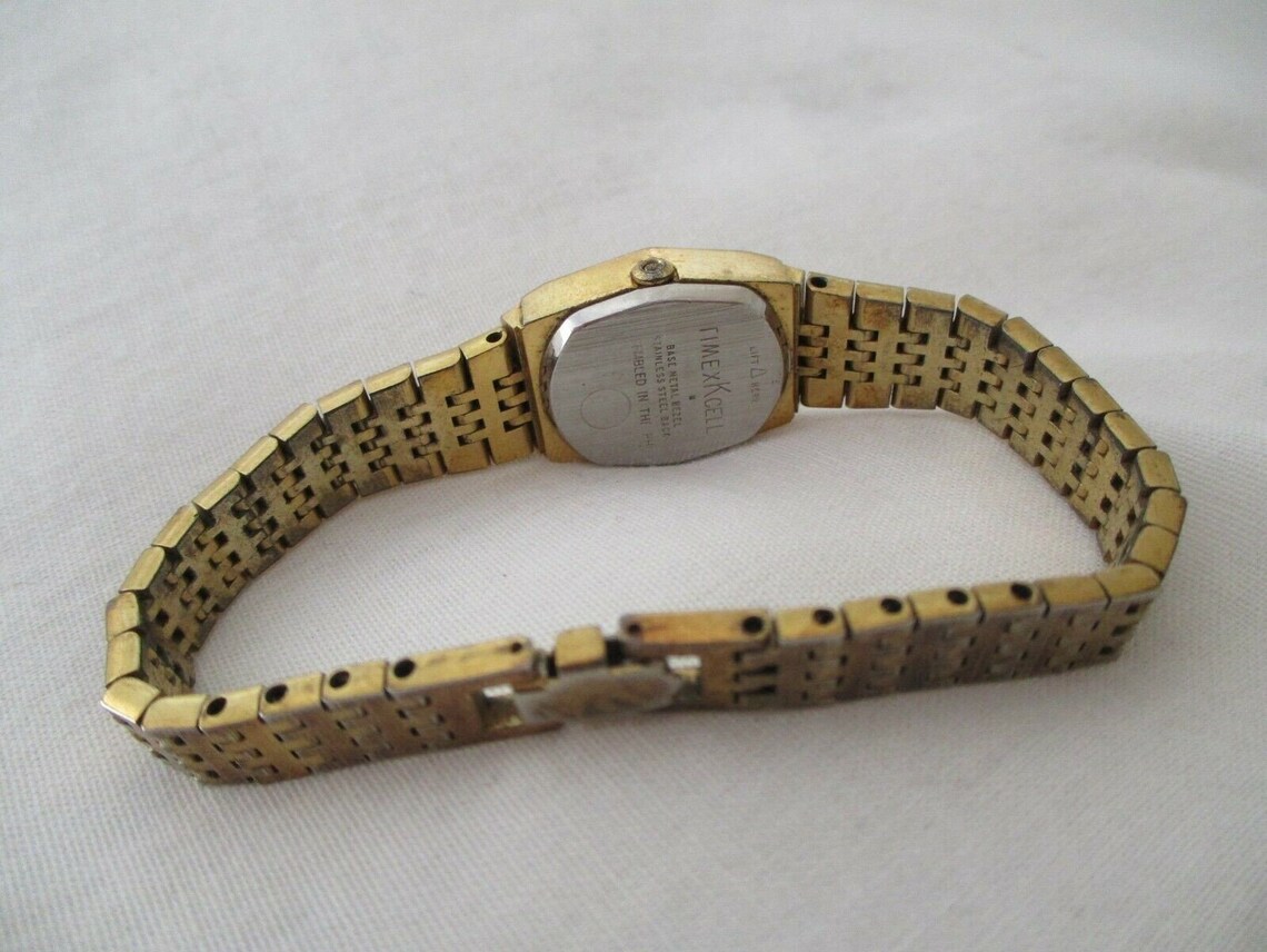 Timex K Cell Gold Toned Women's Wristwatch Etsy