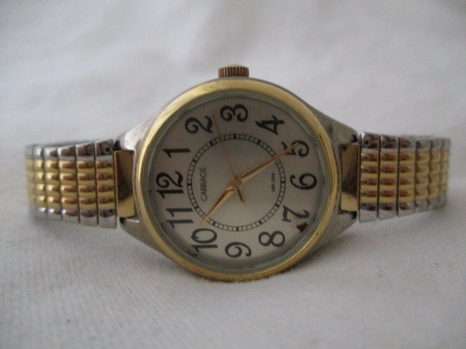 Carriage by Timex Watch Gold & Silver Two Tone Expansion Band Etsy