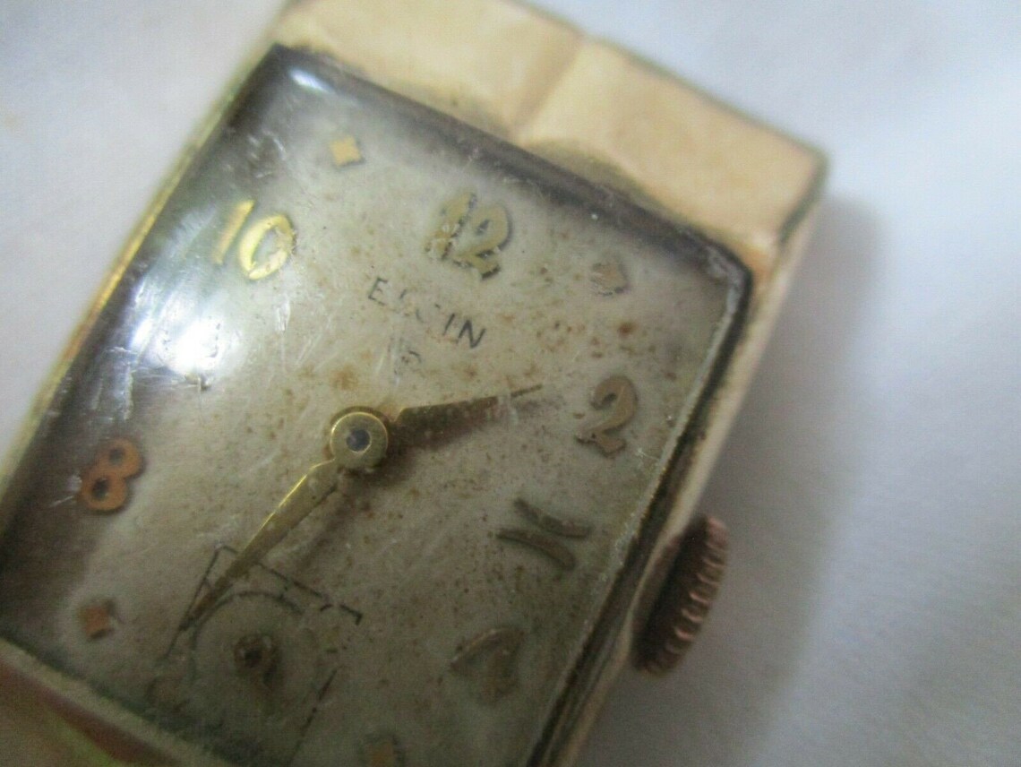 Elgin WindUp Watch 10K R.G.P. Bezel Etsy