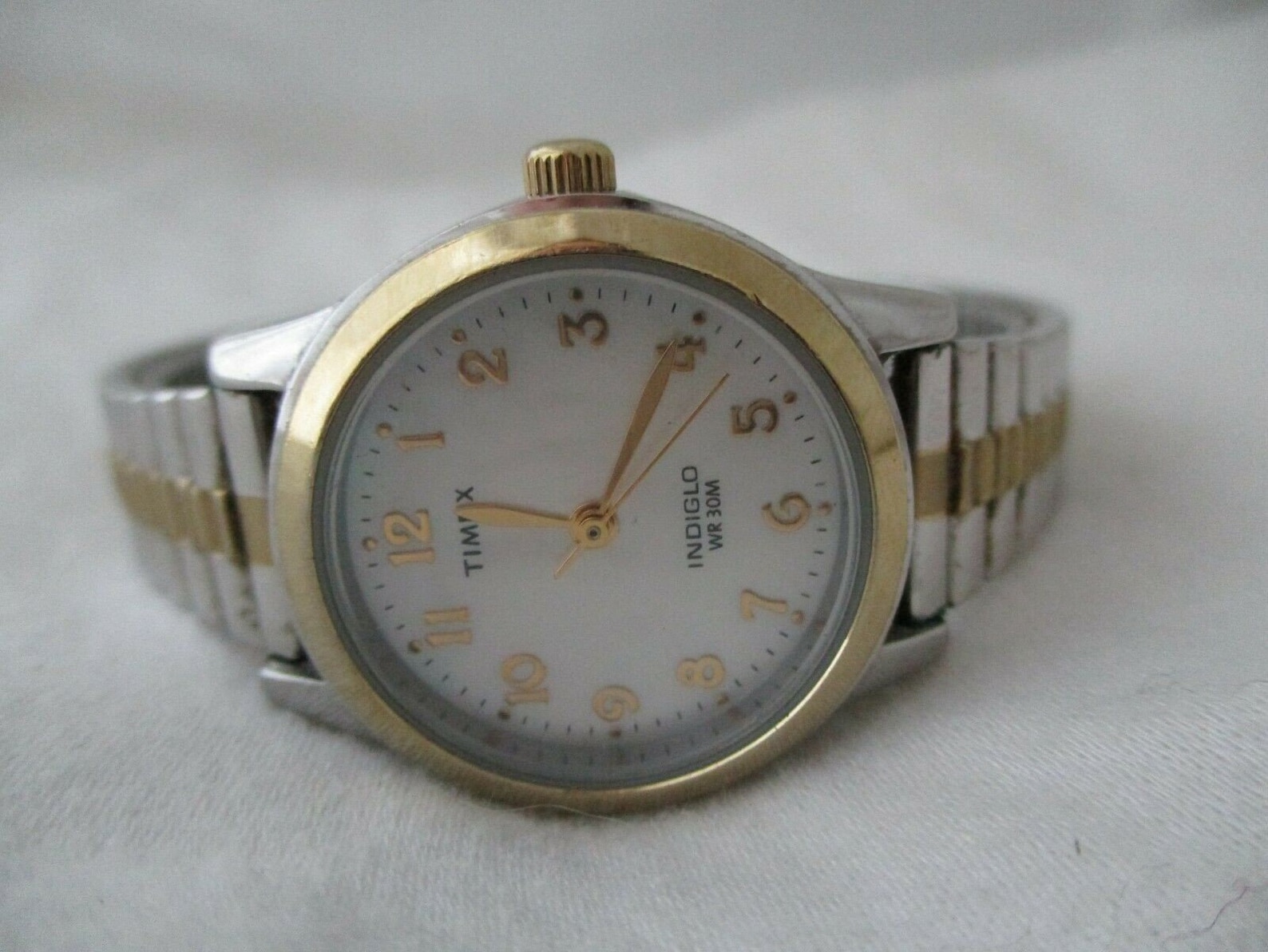 Timex Indiglo Women's Gold & Silver Toned Classy Etsy