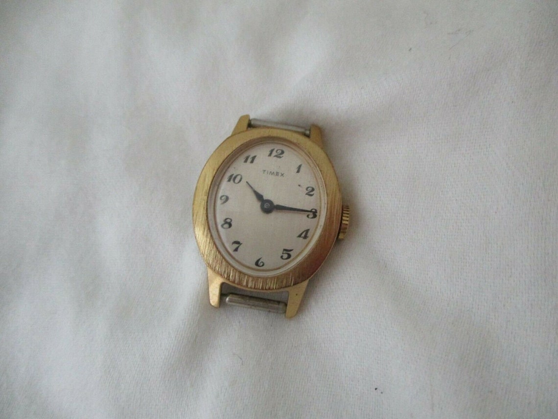 Timex Gold & Silver Toned Wristwatch Etsy