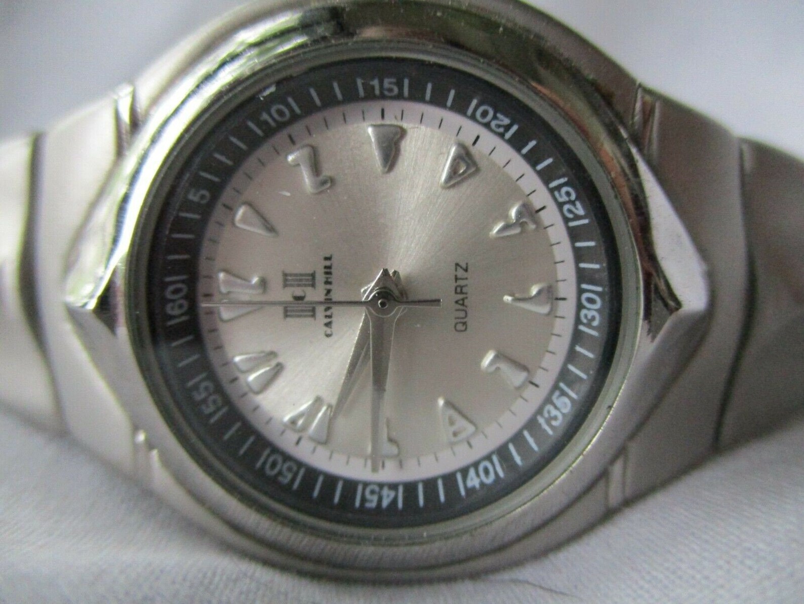 calvin hill watch stainless steel