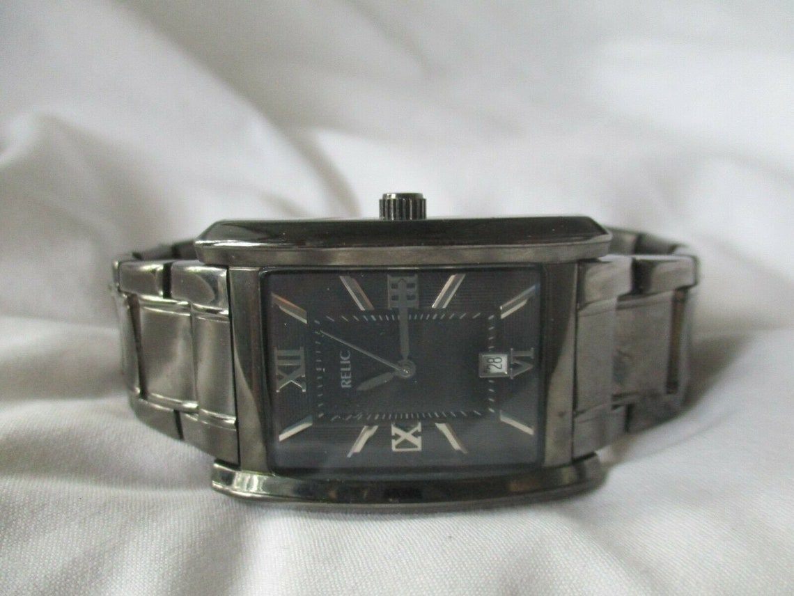 fossil watch black face