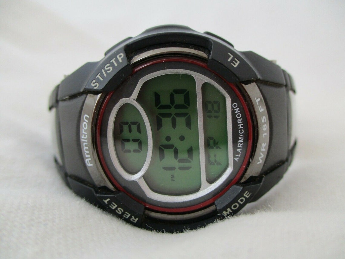armitron watch set alarm