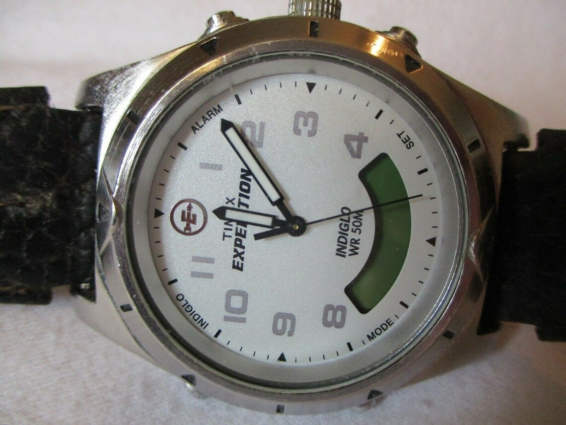Timex Expedition Indiglo Watch Alarm WR 50M Black Buckle Band Etsy