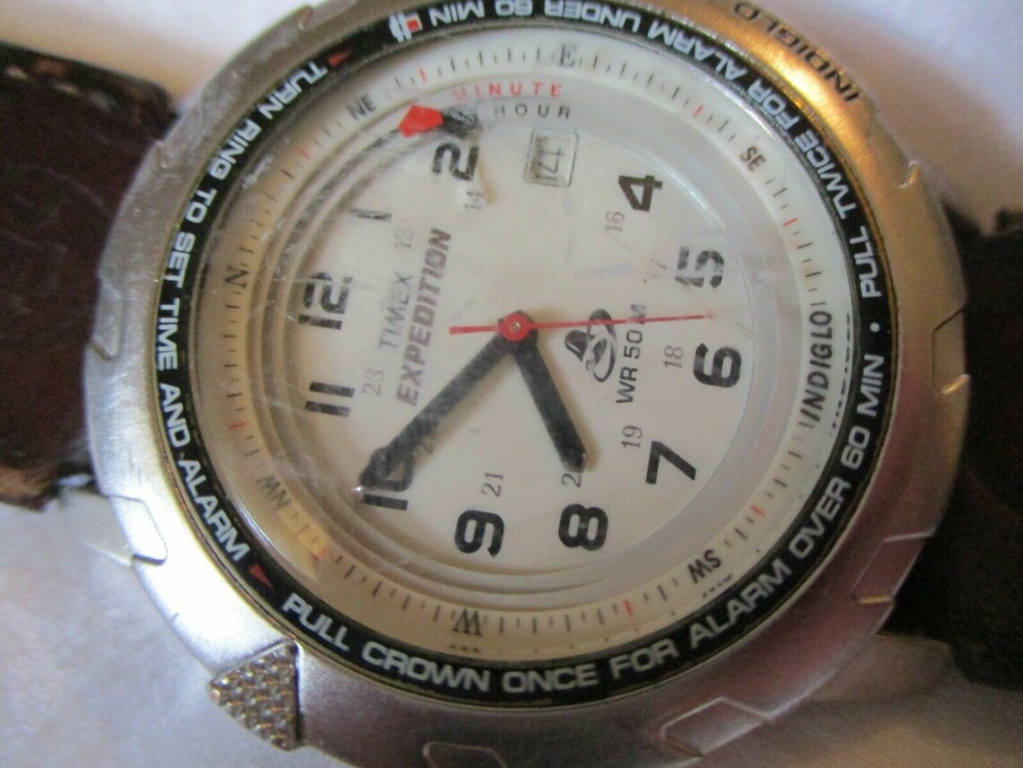 Timex Expedition Indiglo Watch Date Indicator WR 50M Brown Etsy