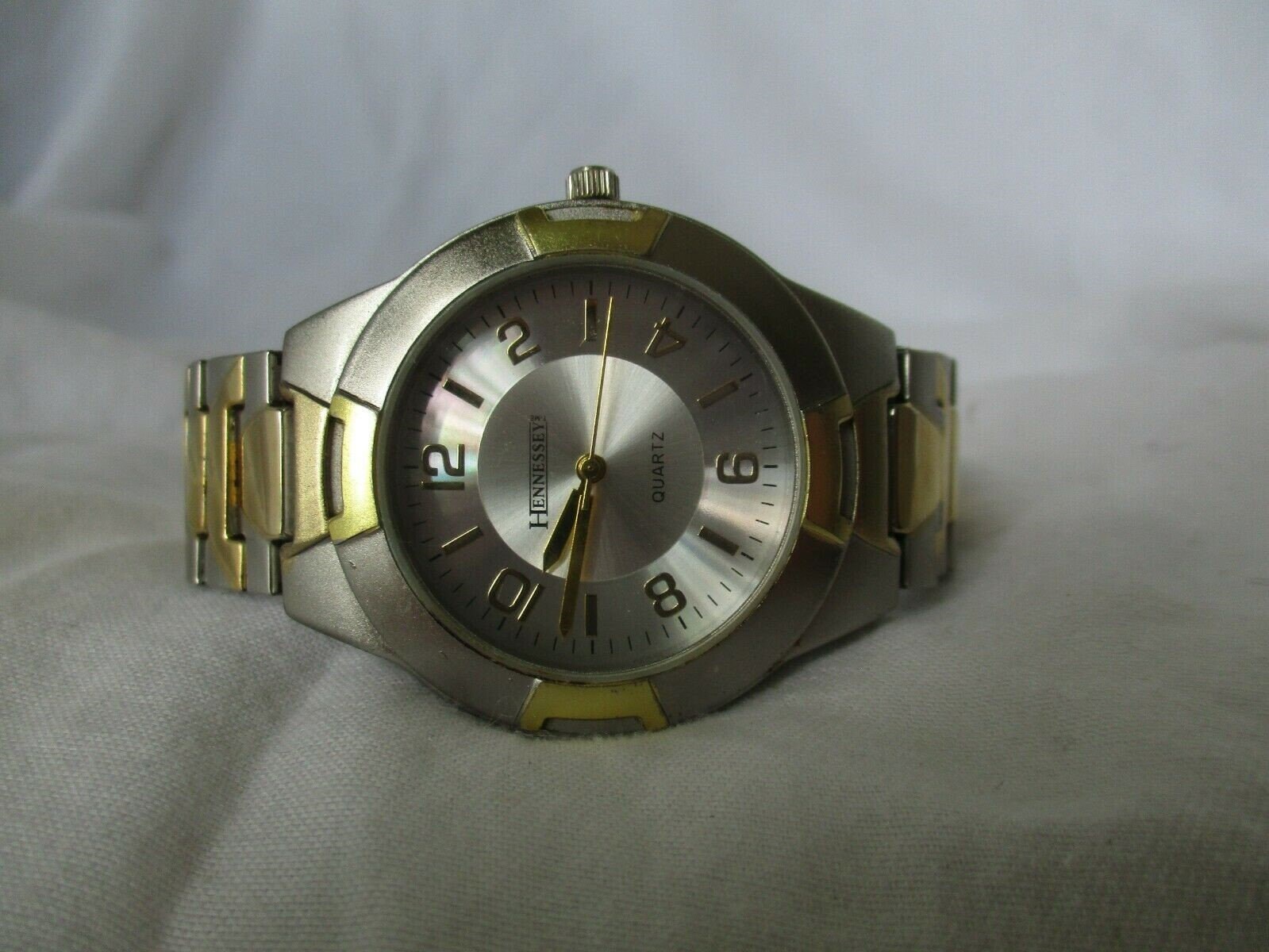 Hennessey Analog Watch w/ TwoTone Metal Band WORKING Etsy