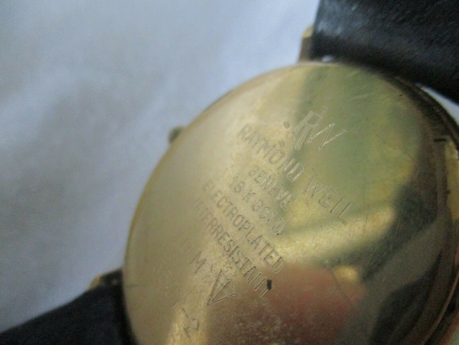 raymond weil 18k gold electroplated water resistant