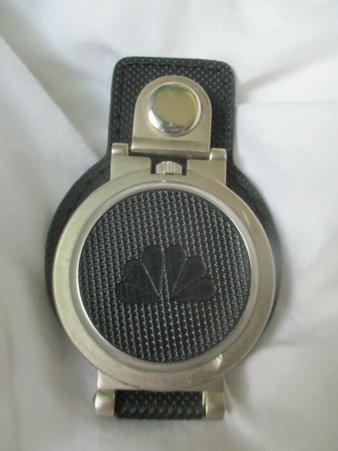 NBC Belt Loop Watch Black & Silver Toned Etsy