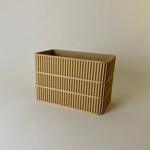 Wall Planter house plant drip tray planter command strip planter magnetic cute unique gift Desert Sand