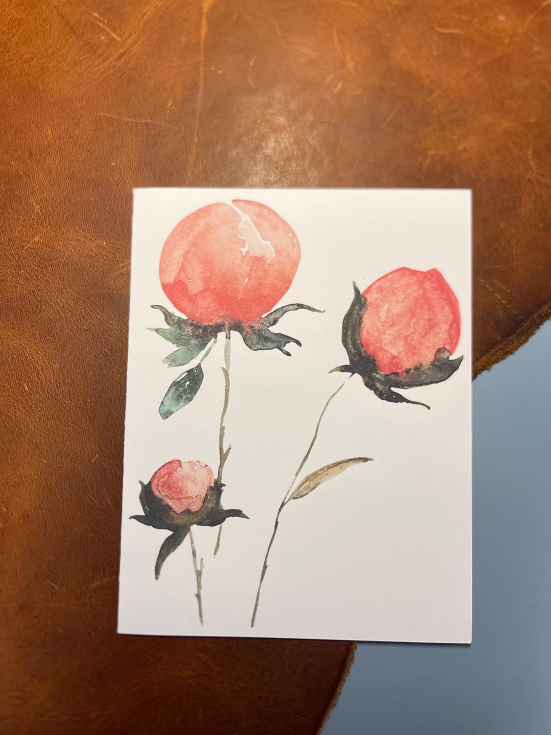 Watercolor Floral Cards | Hand Painted Greeting Cards, Set of 4 - Etsy