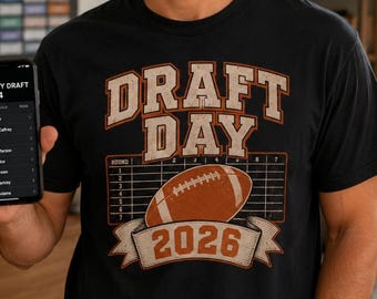 Draft Day 2026 Shirt | Fantasy Football Draft Party Tee, Matching League Shirts, Personalized League Name Group Gift
