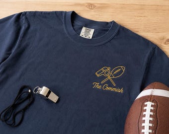 Camiseta de Comisionado / Camiseta de Comisionado de Fútbol Americano Fantasía, Regalo Divertido para Comisionado, Camiseta para el Día del Draft del Comisionado de la Liga