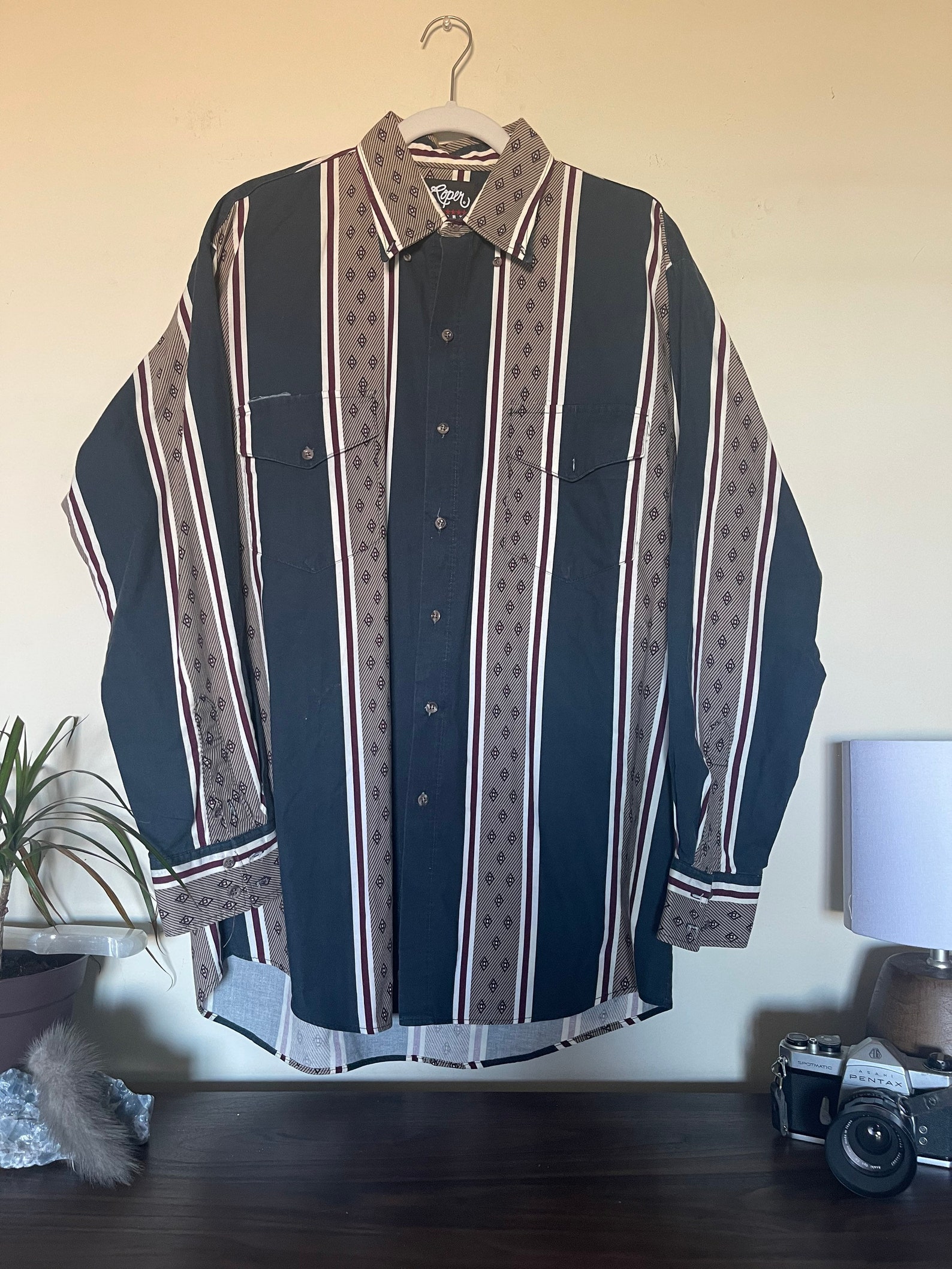 Vintage/retro 90s Roper Western Shirt Size Mens Large Etsy