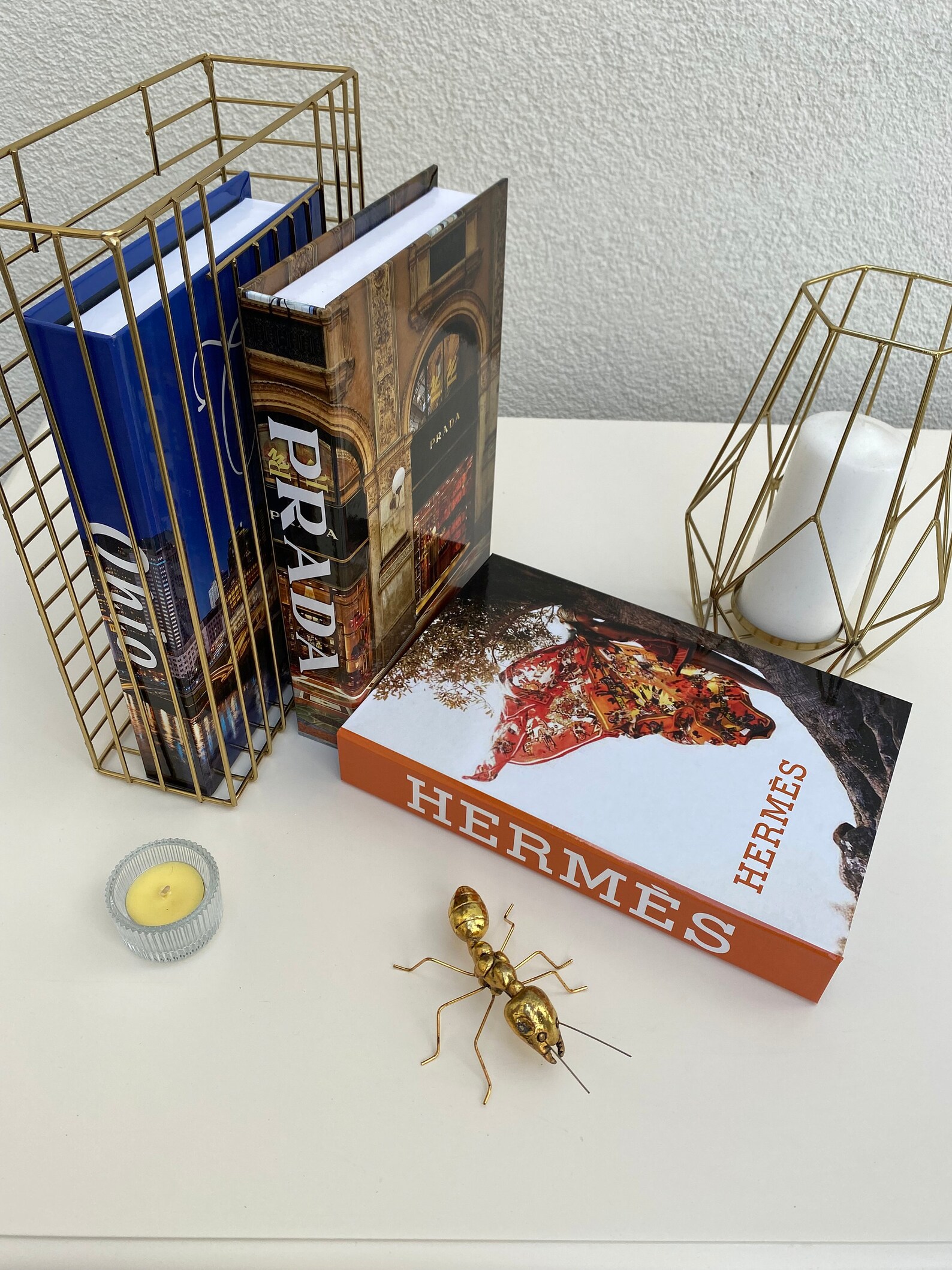 Exquilnova 7er Set Deko-Bücher Schwarz-Weiß - Faltbare Regal-Dekoration Ohne Seiten